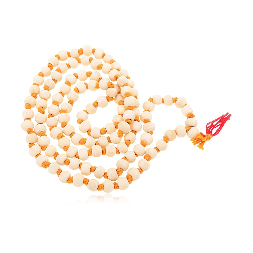 Tulsi Beads Prayer Rosary Mala 108+1 Beads 8 MM Mala For Jaap.