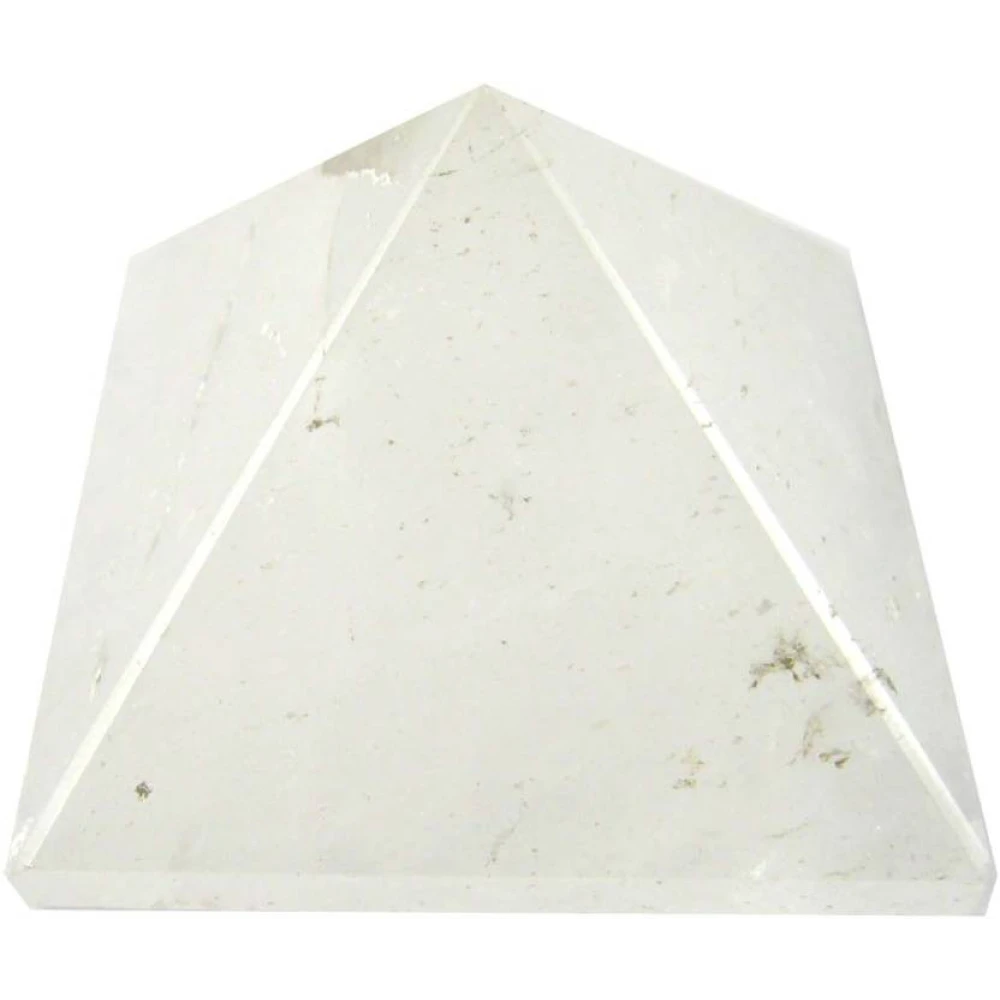 White Crystal Pyramid for Showpiece (5 x 5 x 4 cm).