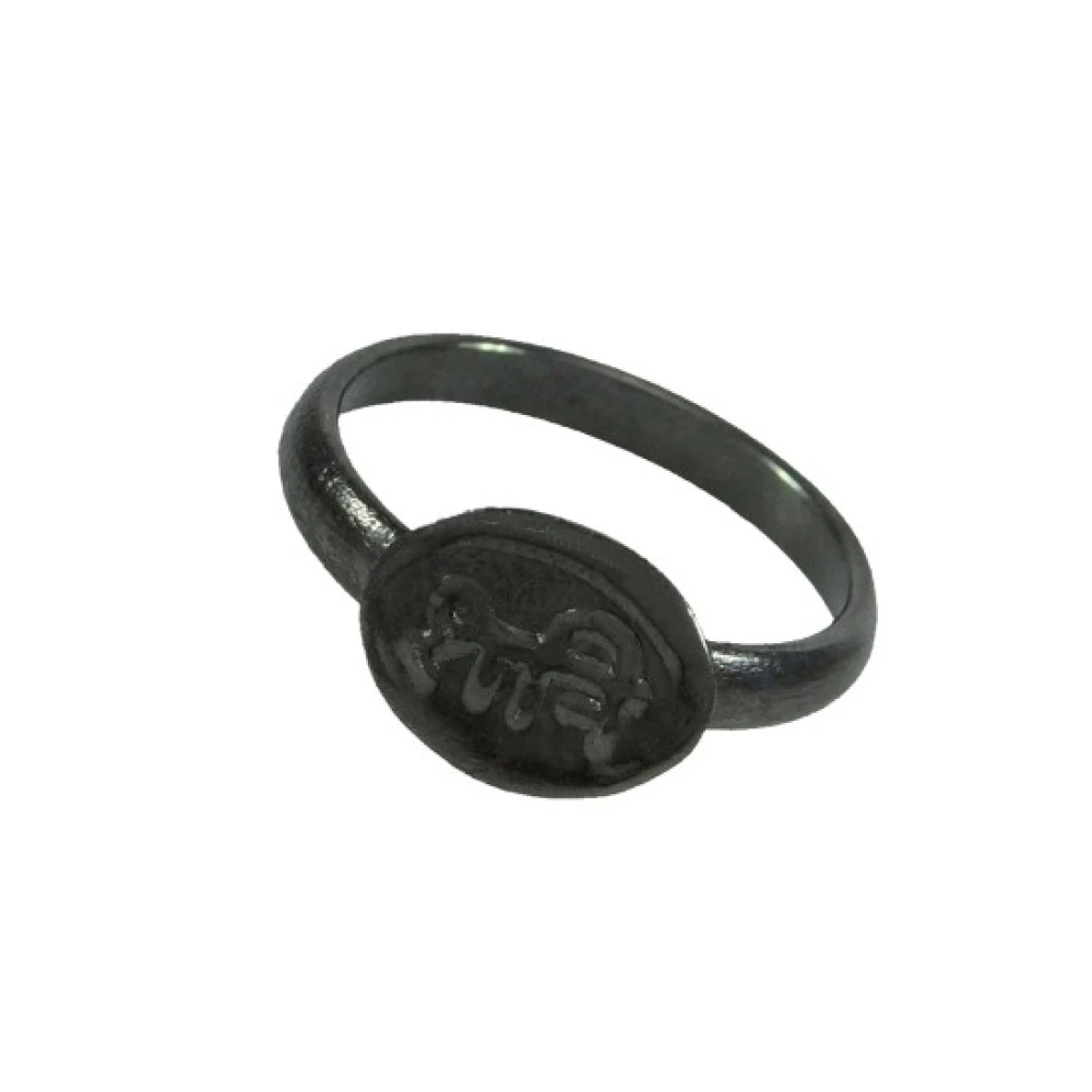 Shani Dosha Niwaran Black Horse Shoe Iron Ring.
