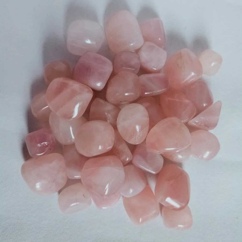 Natural Rose Quartz Crystal Tumble Stones Pack Of 100 gm For Home Décor/Meditation.