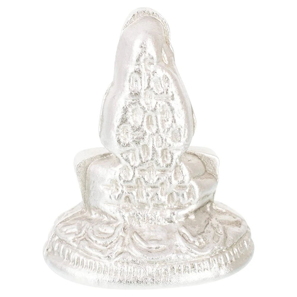 Mercury Goddess Parvati Idol Parad Statue For Pooja (3 x 2 x 3 Cm, Silver.