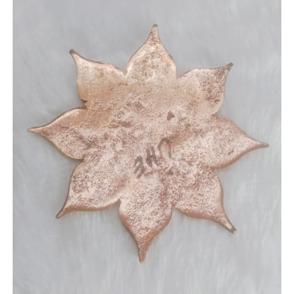 Vastu RemediesCOPPER Padma Plate (Lotus Flower Plate) with Swastik.