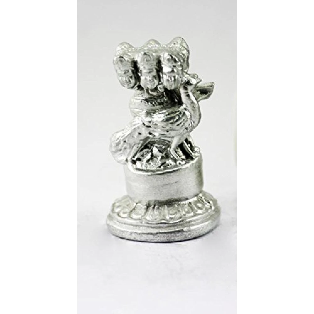 Mercury Lord Kartikeya Idol Parad Statue For Pooja (2 x 2 x 4 Cm, Silver.