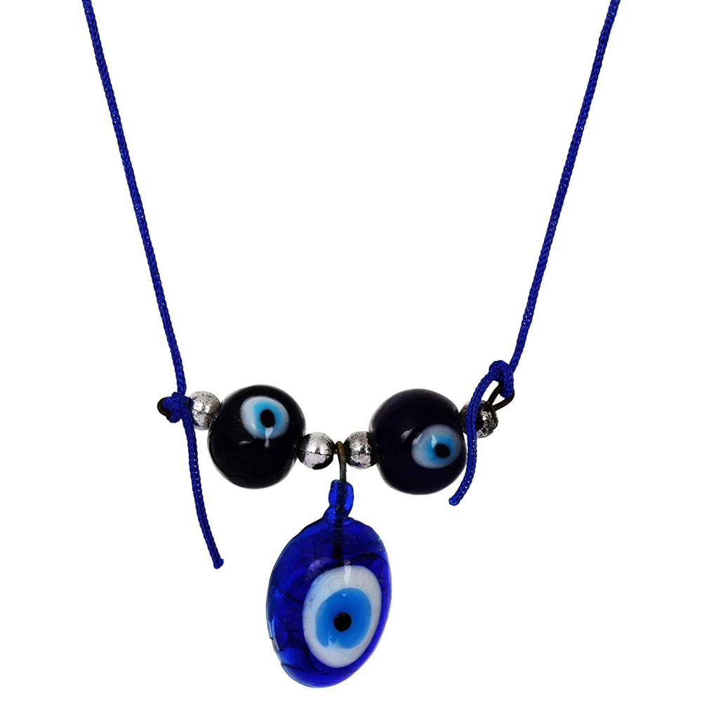 Ceramic Nazar Suraksha Kawach Set (10 x 10  x 3 CM, Pack of 3).