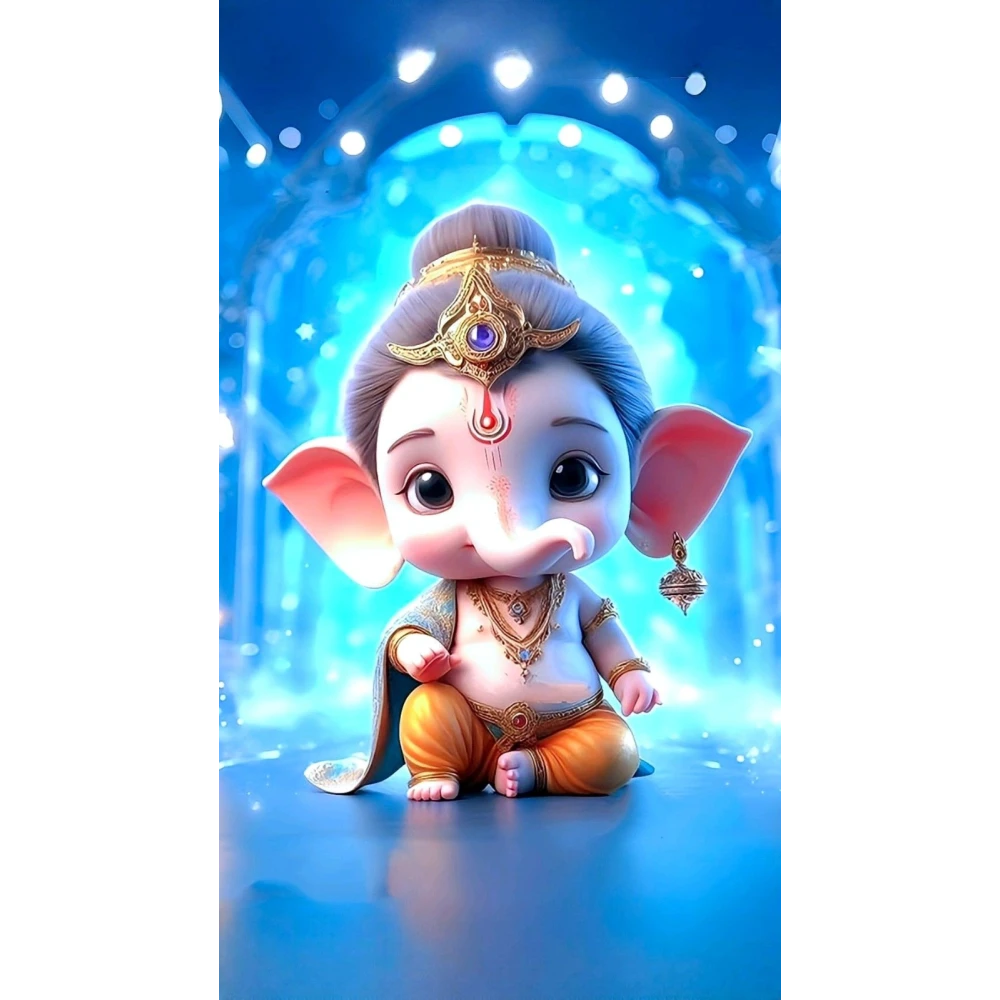 Divine Lord Ganesha Poster – 15x17 Inches"