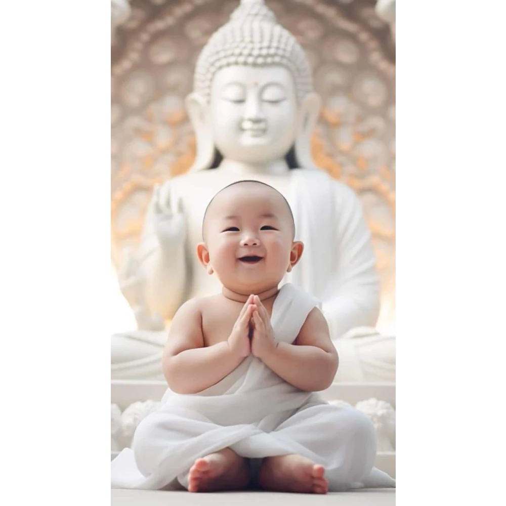 Serene Baby Poster for Home and Nursery – 15x17 Inch