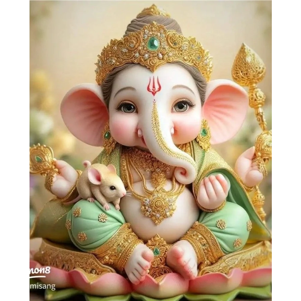 Spiritual Serenity: Lord Ganesha Poster – 15x17 Inches