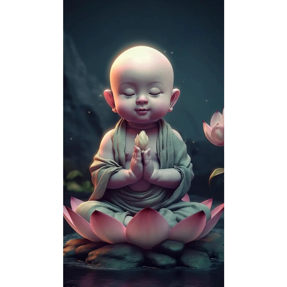 Peaceful Baby Poster for a Positive Ambiance – 15x17 Inches"