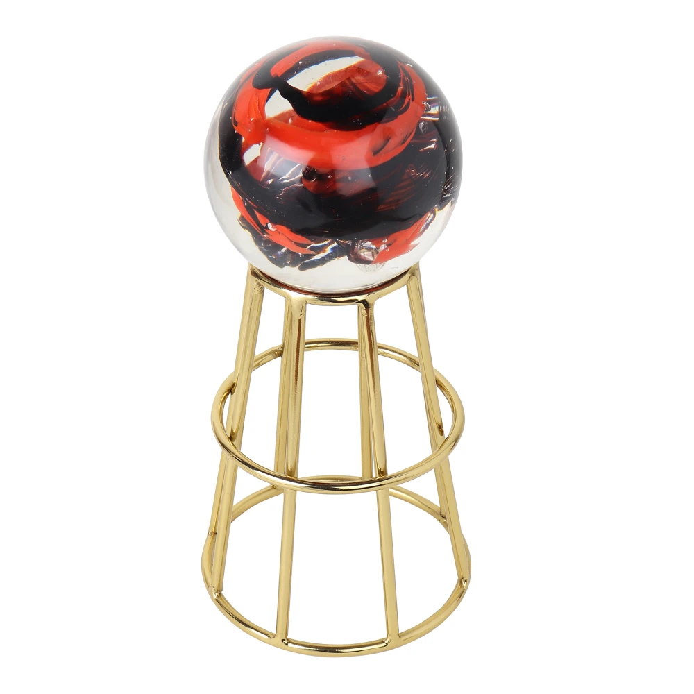 Crystal Orb's Gold & Silver Pedestal with Red Ball