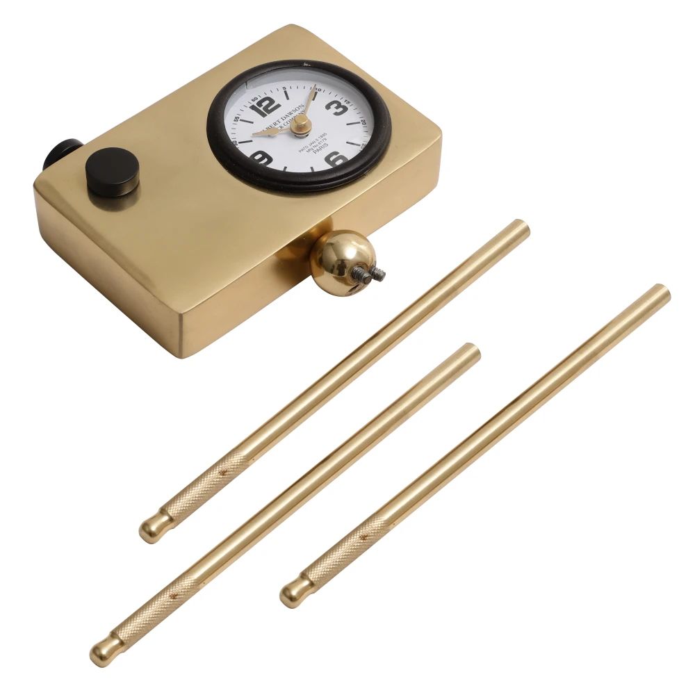 Cameratic Table Clock in Gold & Black