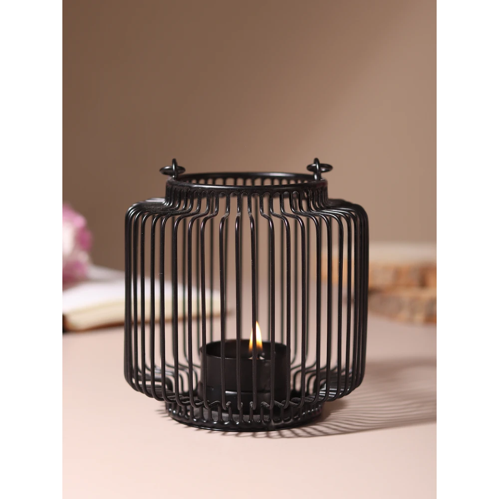 Orla Candle Holder Tlight Gold & Black