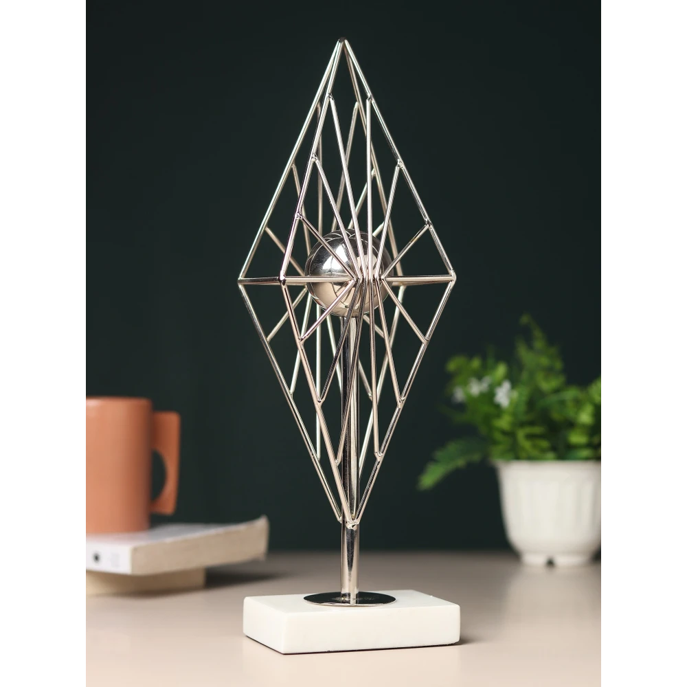 Diamond Prism Decor in Gold & Silver