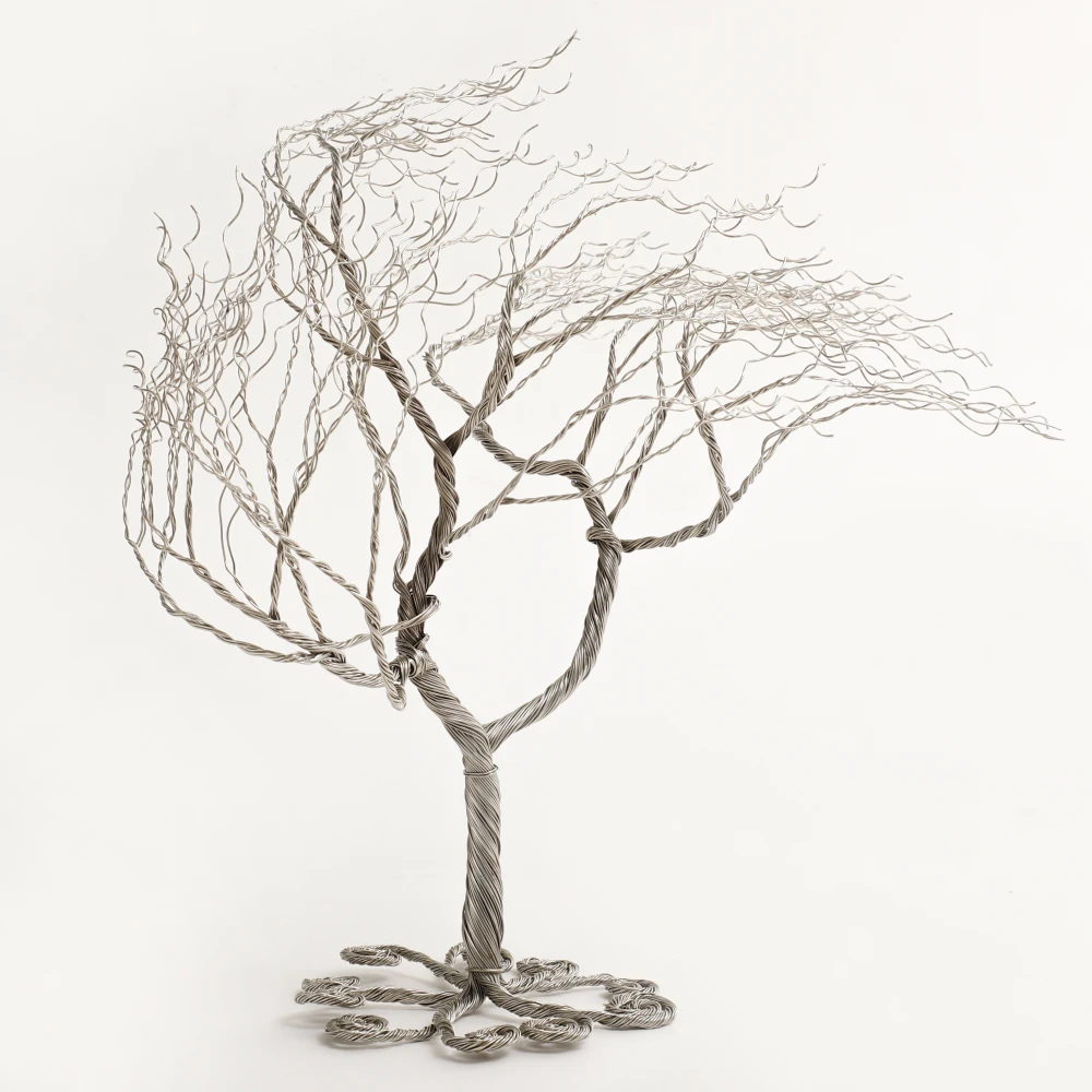 Breezy Branches Tree Sculpture in Silver