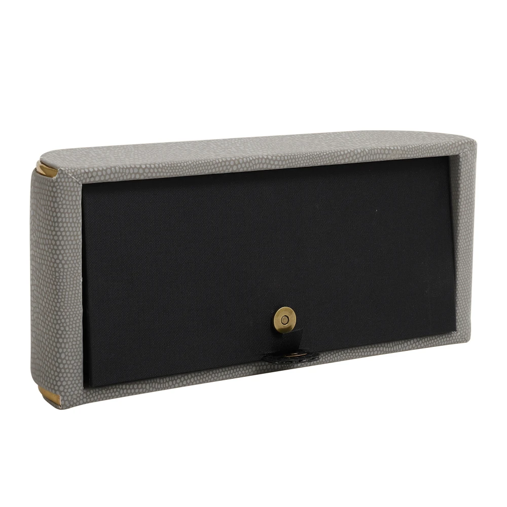 Sleek Slant Leather Napkin Box
