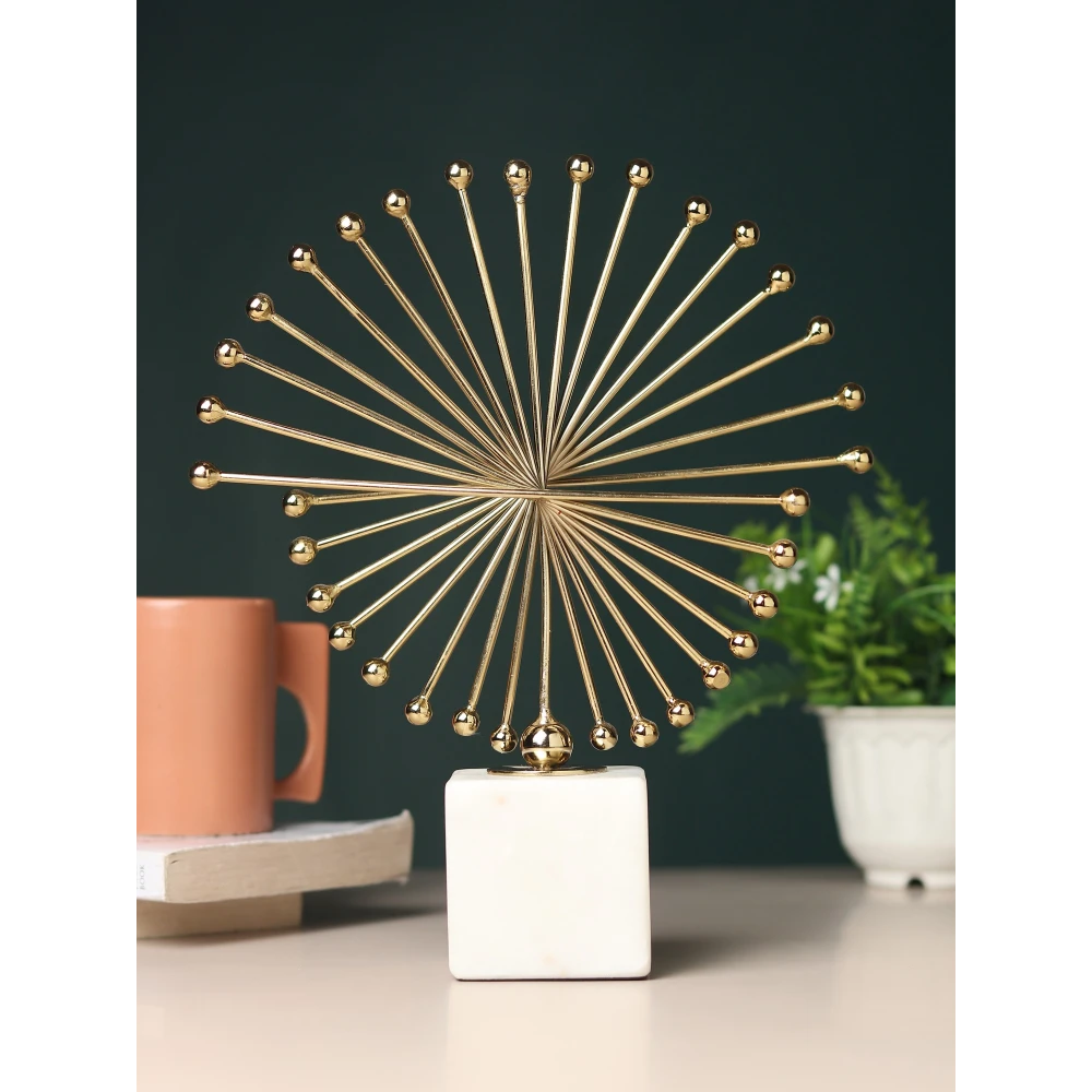 Spinfinity Sculpture in Gold & silver