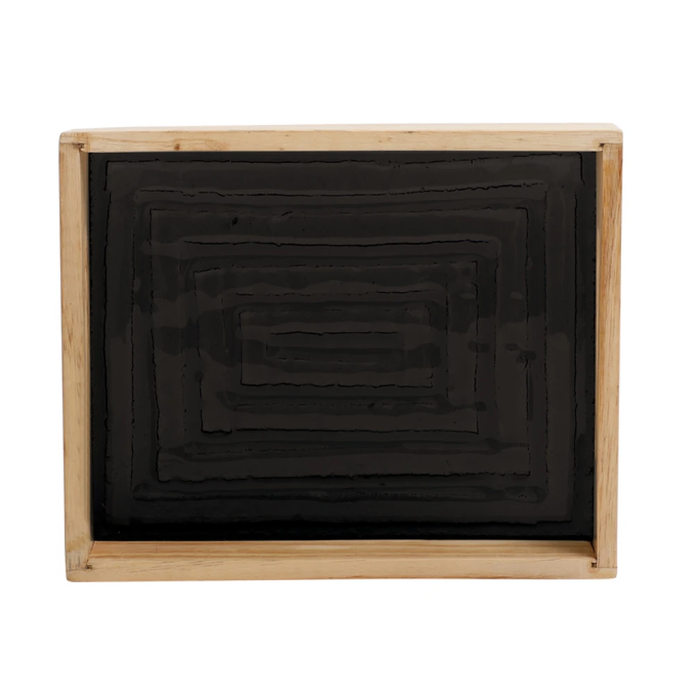 Hugo Glass serving tray Brown & Black