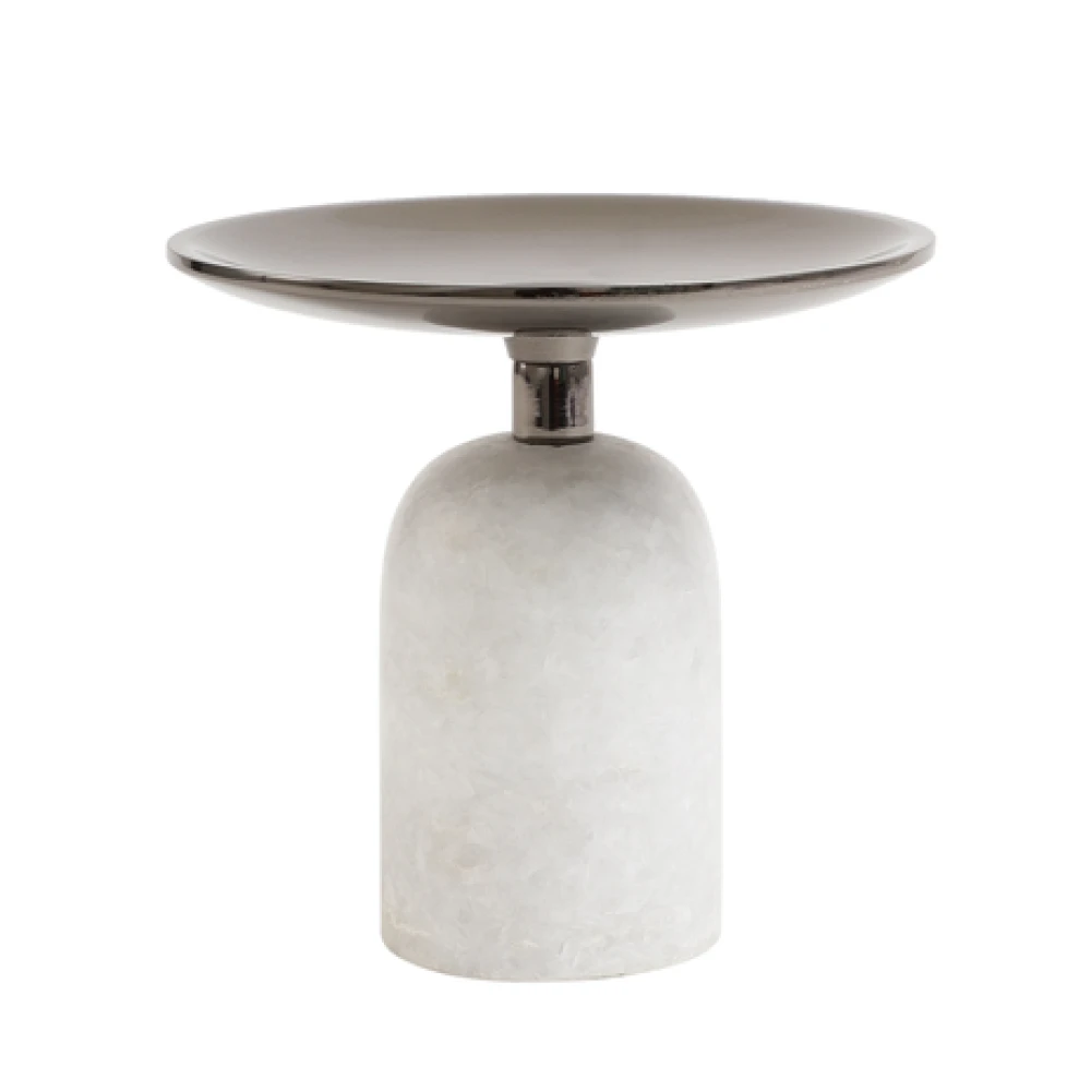 Marble Pri Pillar Candle mini stand in black & Gold