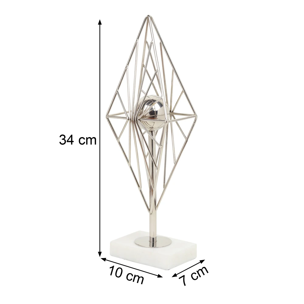 Diamond Prism Decor in Gold & Silver