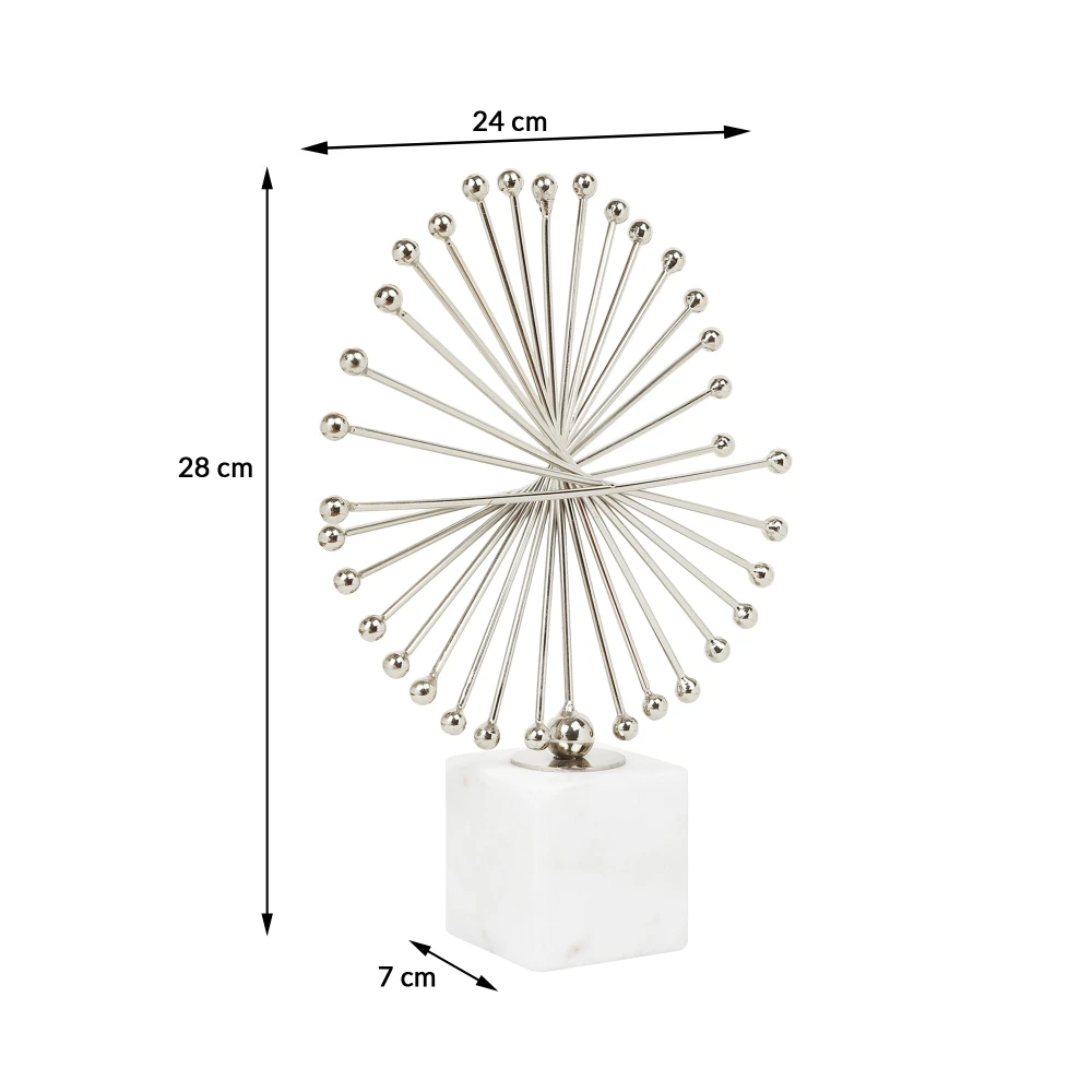 Spinfinity Sculpture in Gold & silver