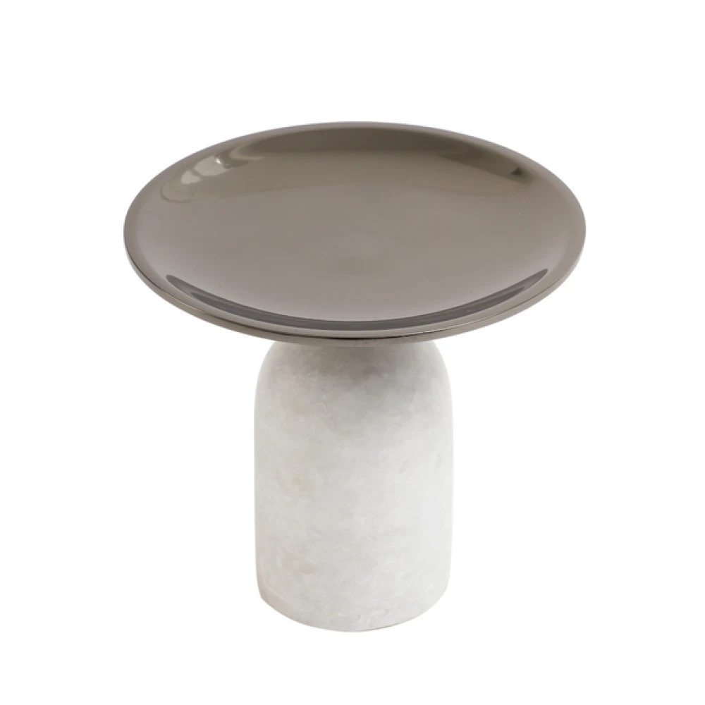 Marble Pri Pillar Candle mini stand in black & Gold