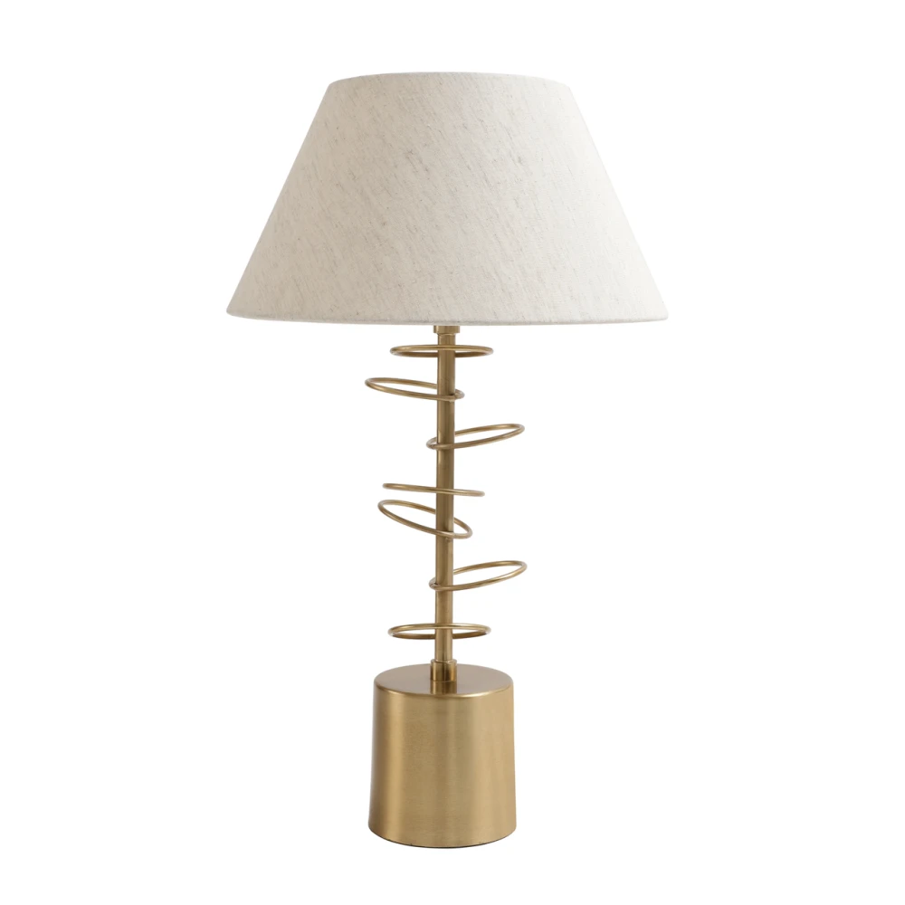Cascading rings lamp gold