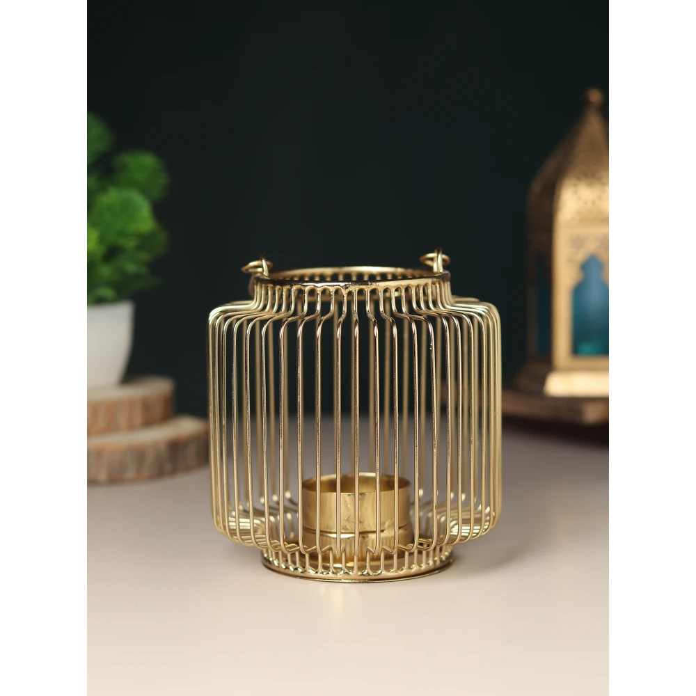 Orla Candle Holder Tlight Gold & Black