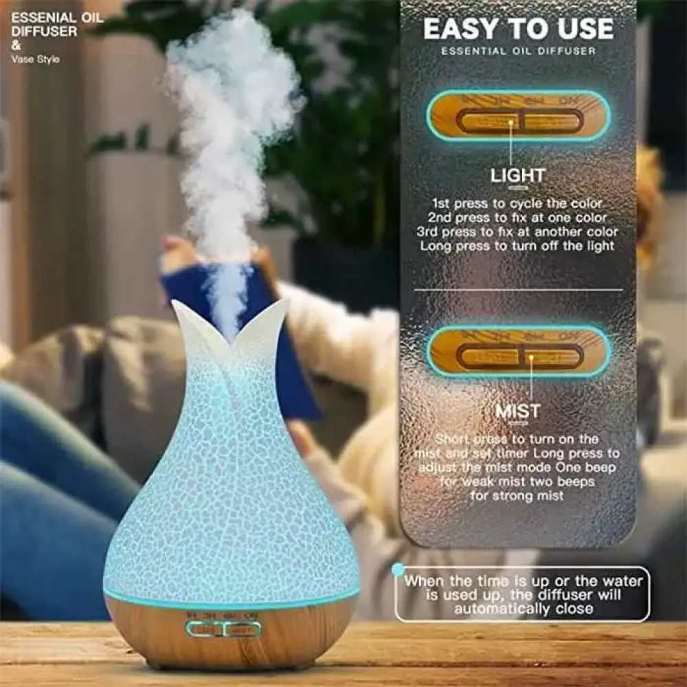 Aromatherapy Tulip style Air Humidifier and Oil diffuser