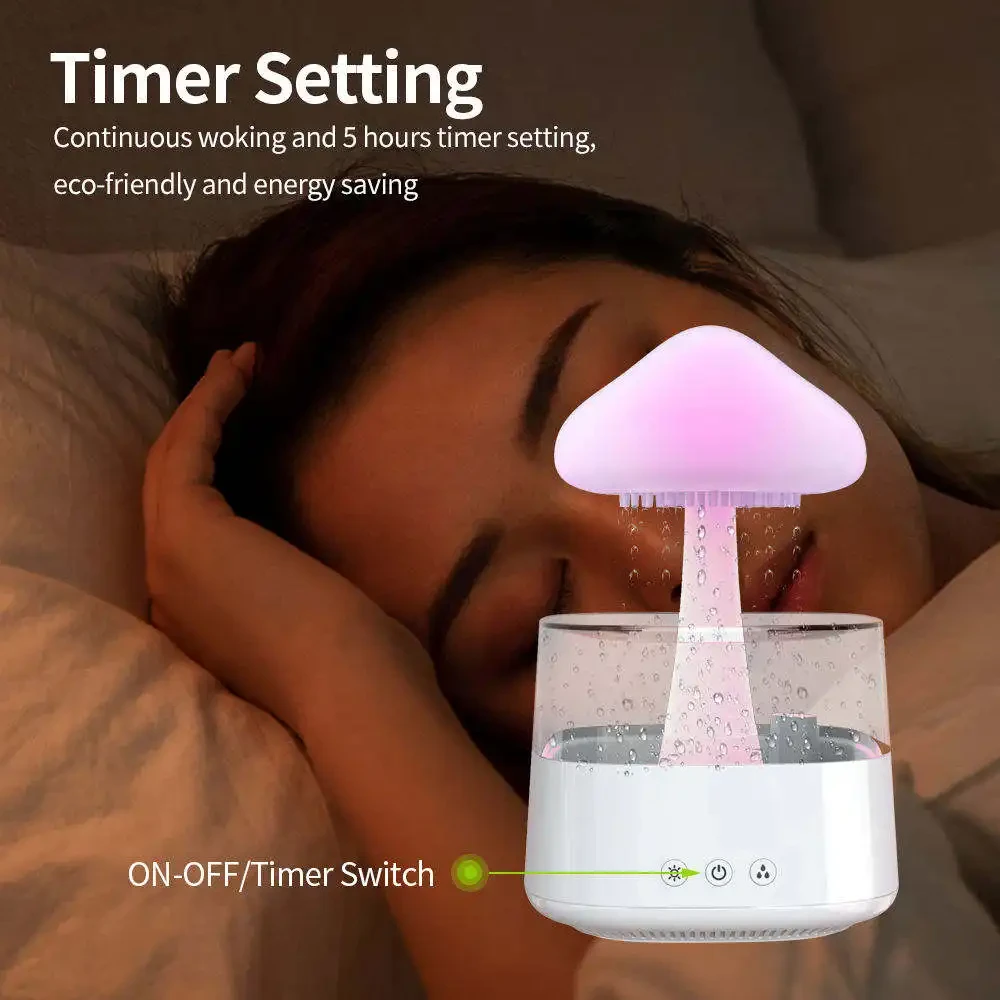 Rain Cloud Air Humidifier and Essential Oil Diffuser – Add Moisture and Relaxation to Your Space