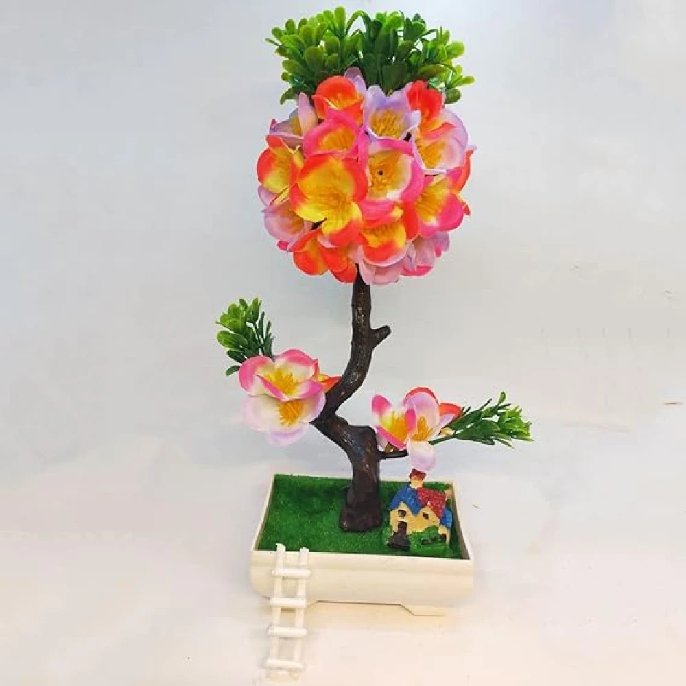 GOLDFISH1 Artificial Plants Flowers - Pot - House - Ladder