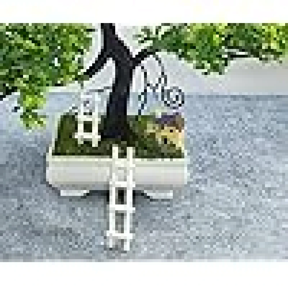 Artificial Bonsai Plant with a Lovely House and Ladder