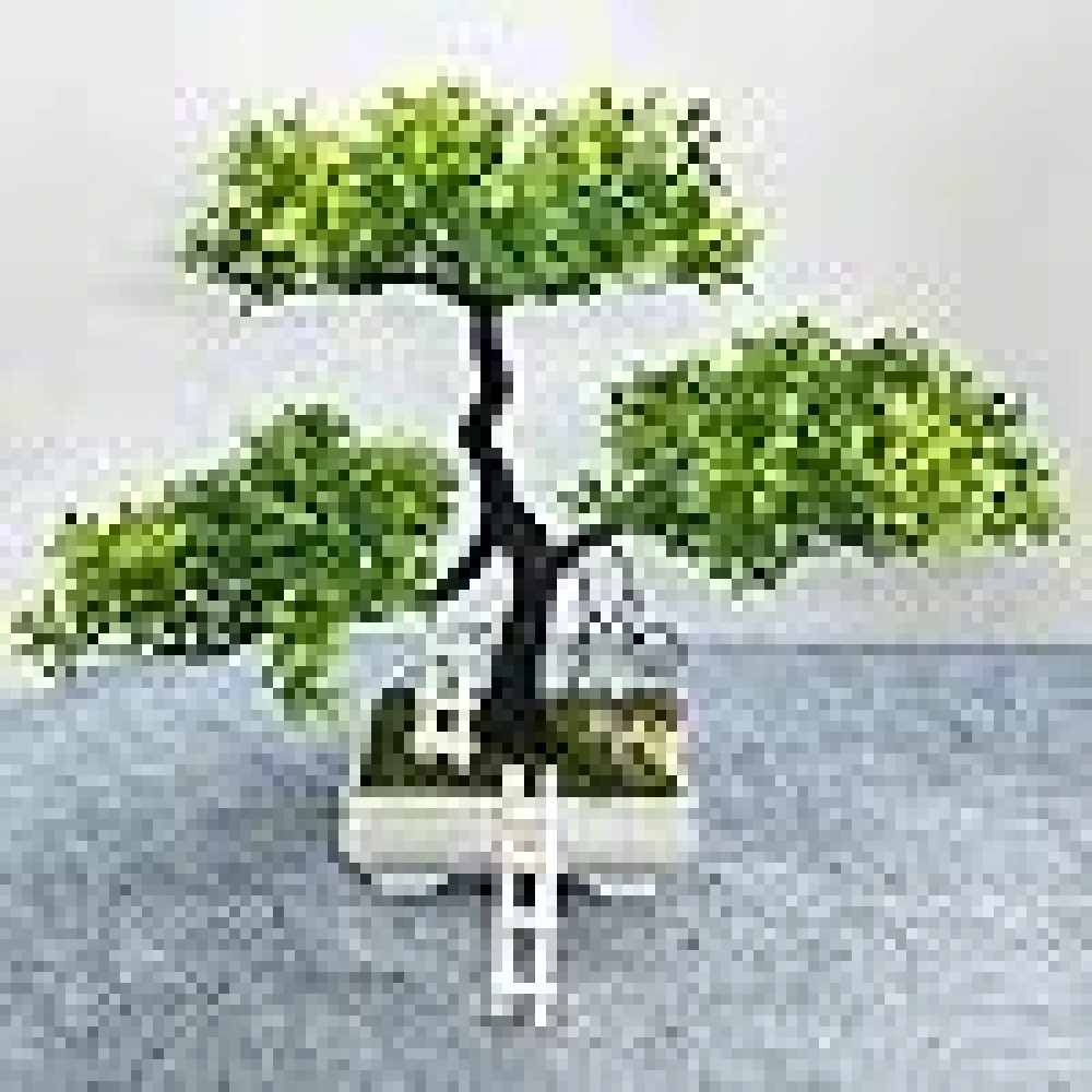Artificial Bonsai Plant with a Lovely House and Ladder