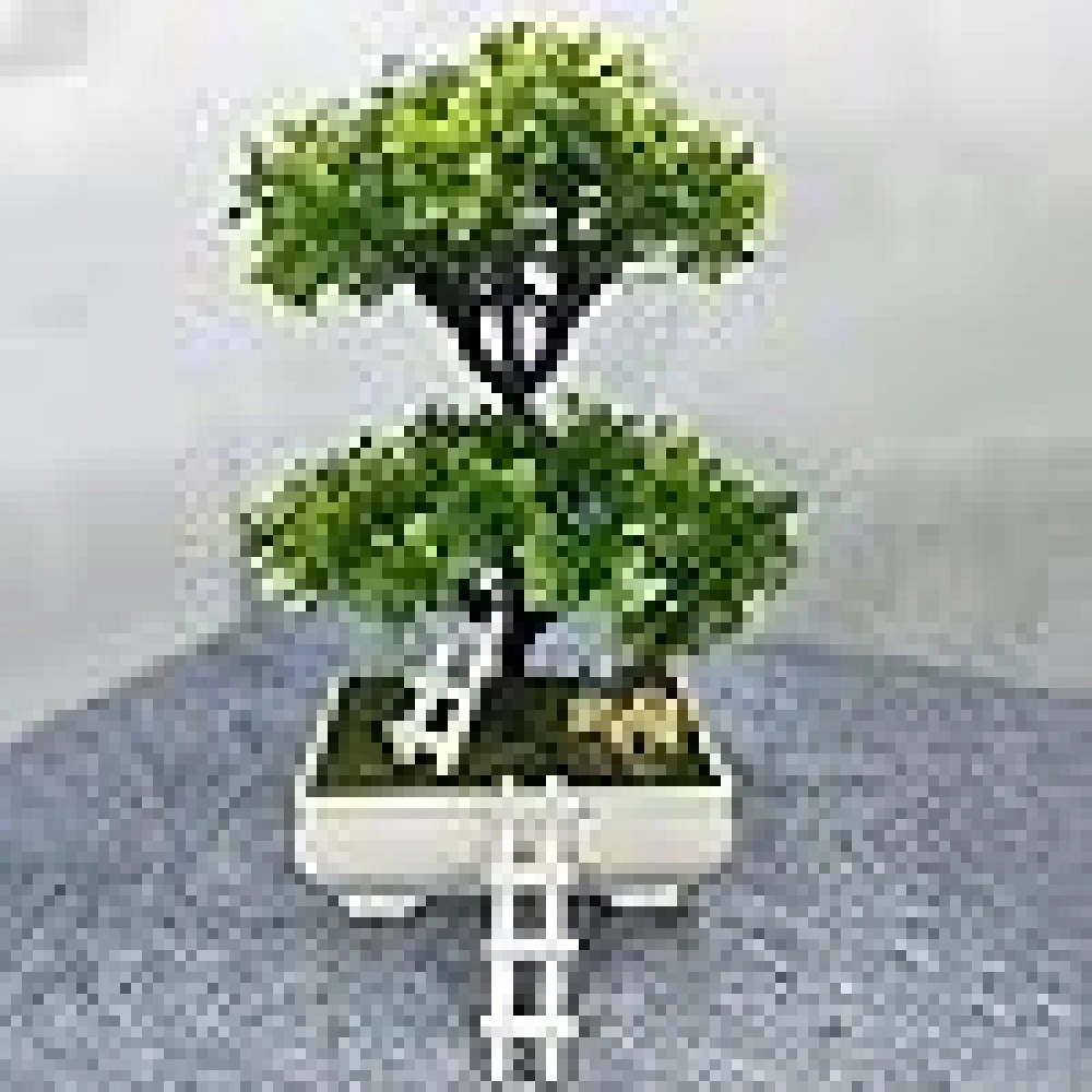 GOLDFISH1 Artificial Bonsai with a Lovely House and ladders.