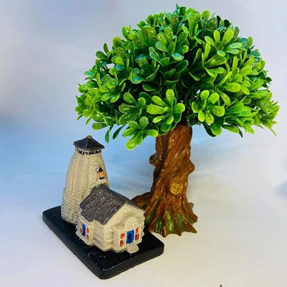 Mini Kedarnath Temple Beneath the Tree – Sacred Decorative Piece for Home & Office