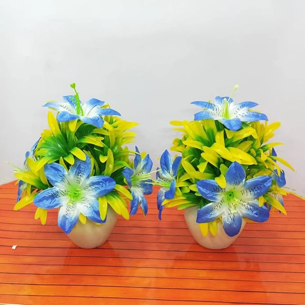 Artificial Plant with Decorative Pot – Elegant Home & Office Decor