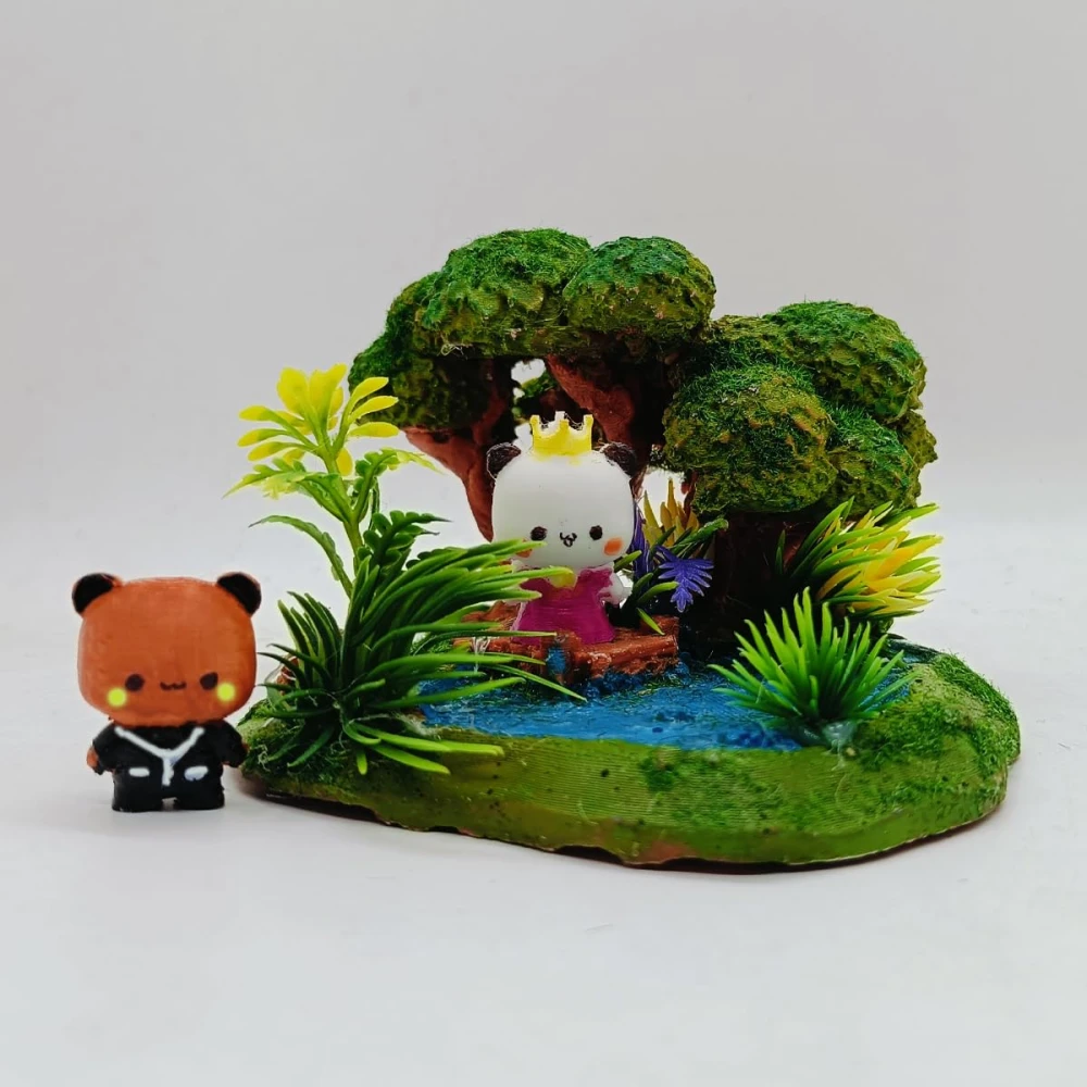 RAKAKART-beautiful BUBU-DUDU fairy garden lake miniature for home decor.