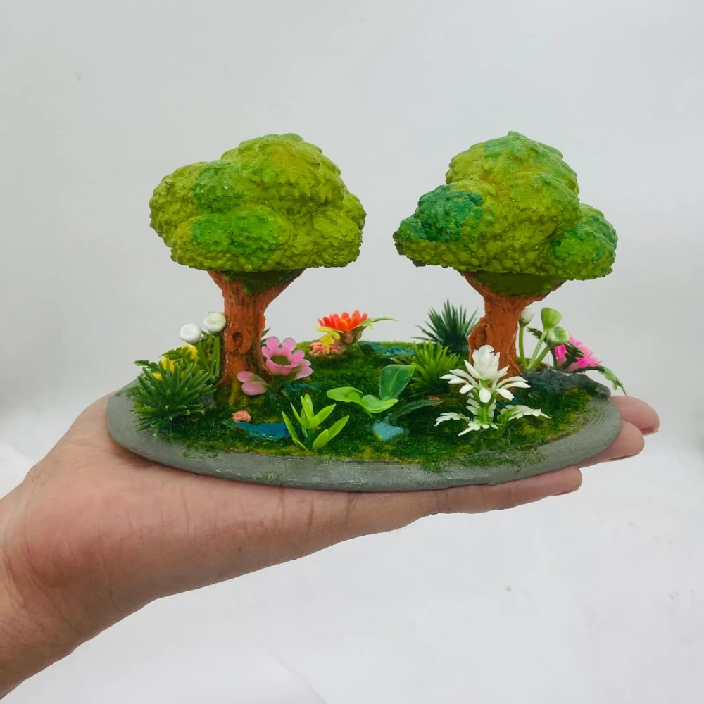 RAKAKART-beautiful GARDEN FOREST, tiny DUCKS miniature set for home