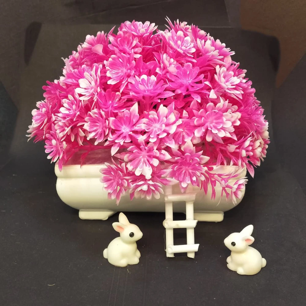 GOLDFISH1 Artificial Plant Flowers (Rabbit - Ladder)