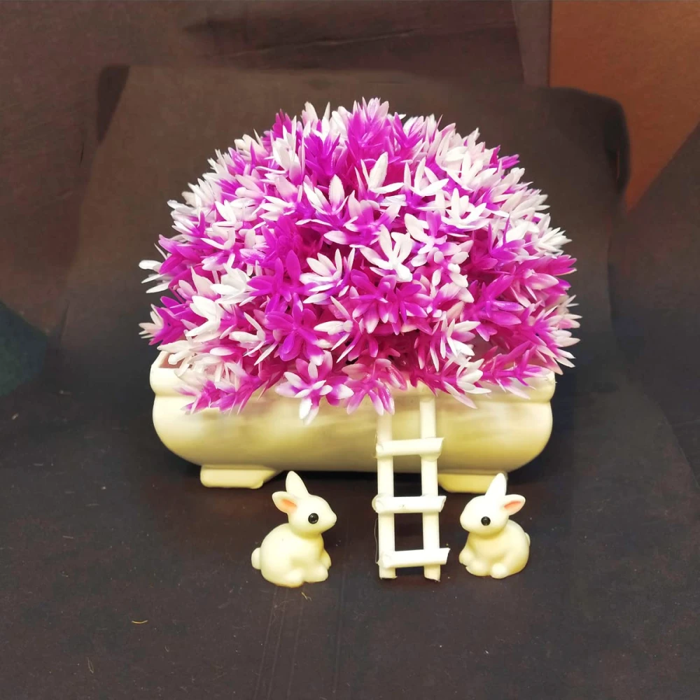 GOLDFISH1 Artificial Plants (Rabbit - Flowers) Ladder