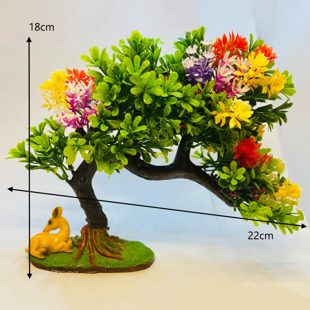 RAKAKART- Artificial Plant and a Mini Deer for Home Decor.