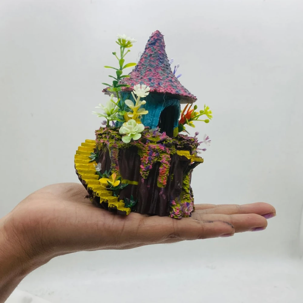 RAKAKART- beautiful miniature bubu dudu& castle set, decorative accessory