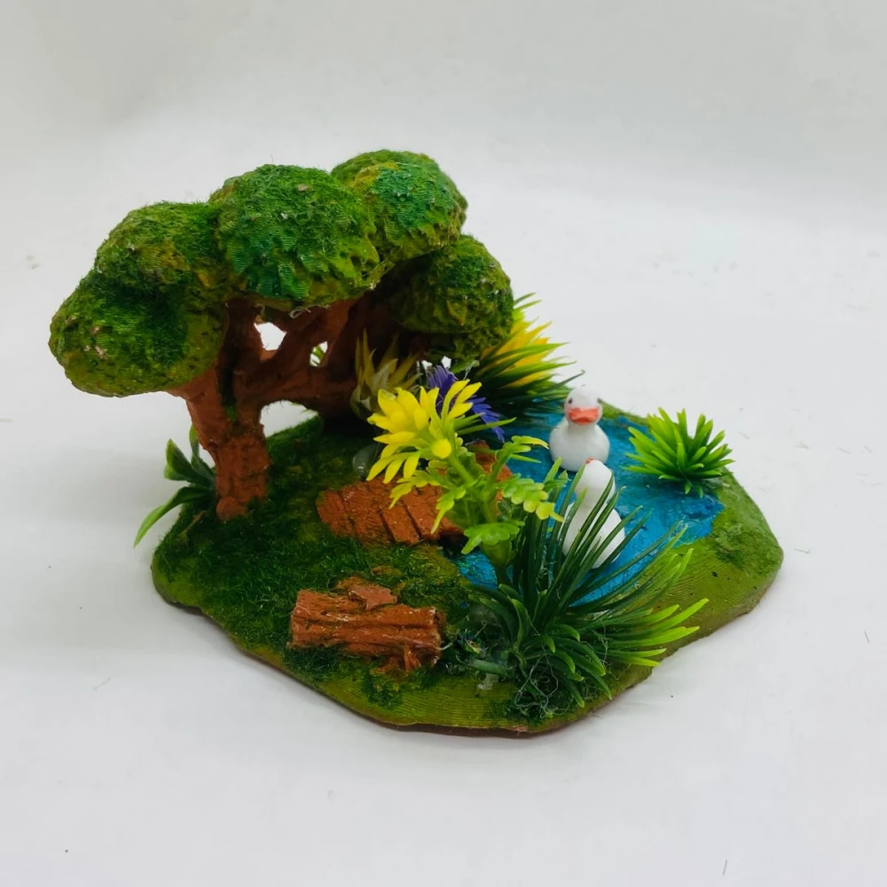 RAKAKART- new elegant attractive miniature LAKE & tiny ducks set