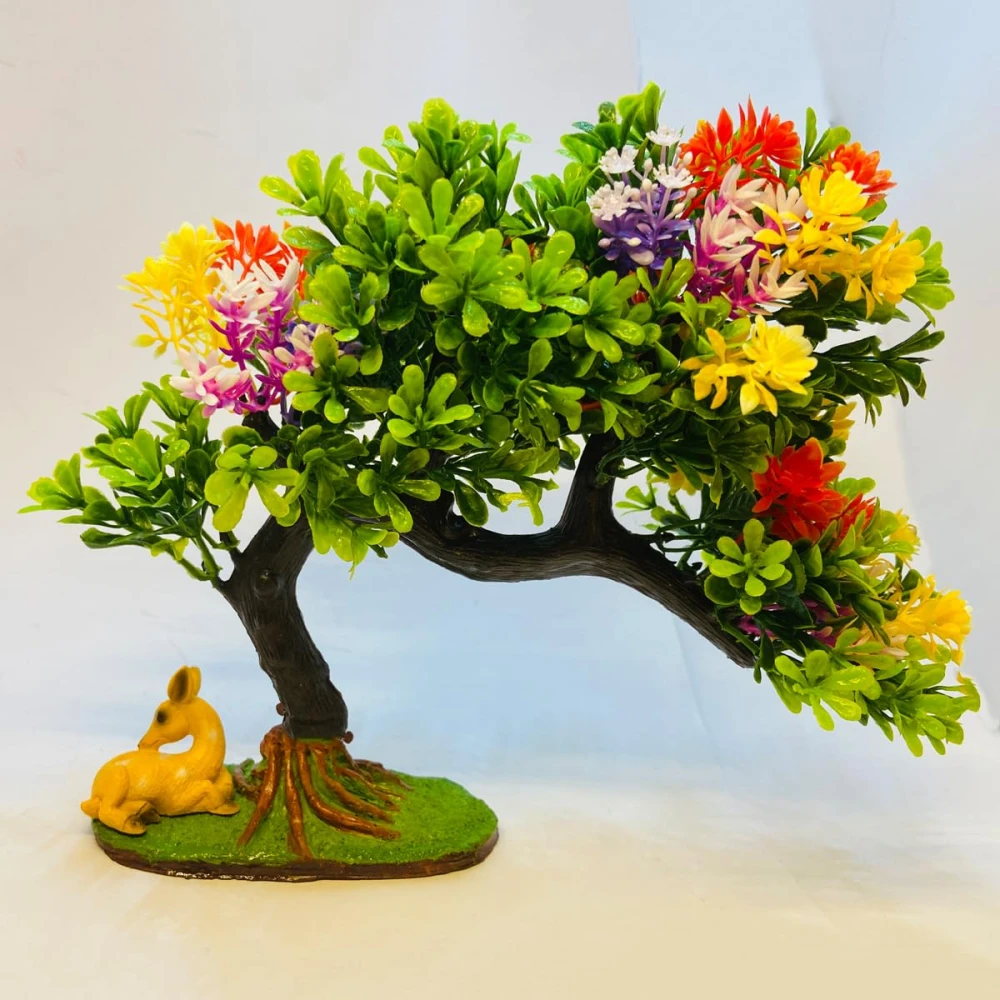 RAKAKART- Artificial Plant and a Mini Deer for Home Decor.