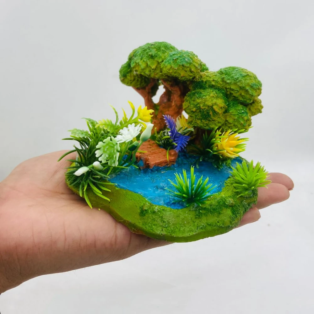 RAKAKART-beautiful BUBU-DUDU fairy garden lake miniature for home decor.