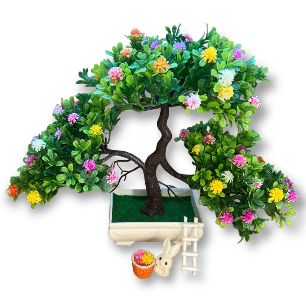 GOLDFISH1 Artificial Tree Flowers - Rabbits (Basket)