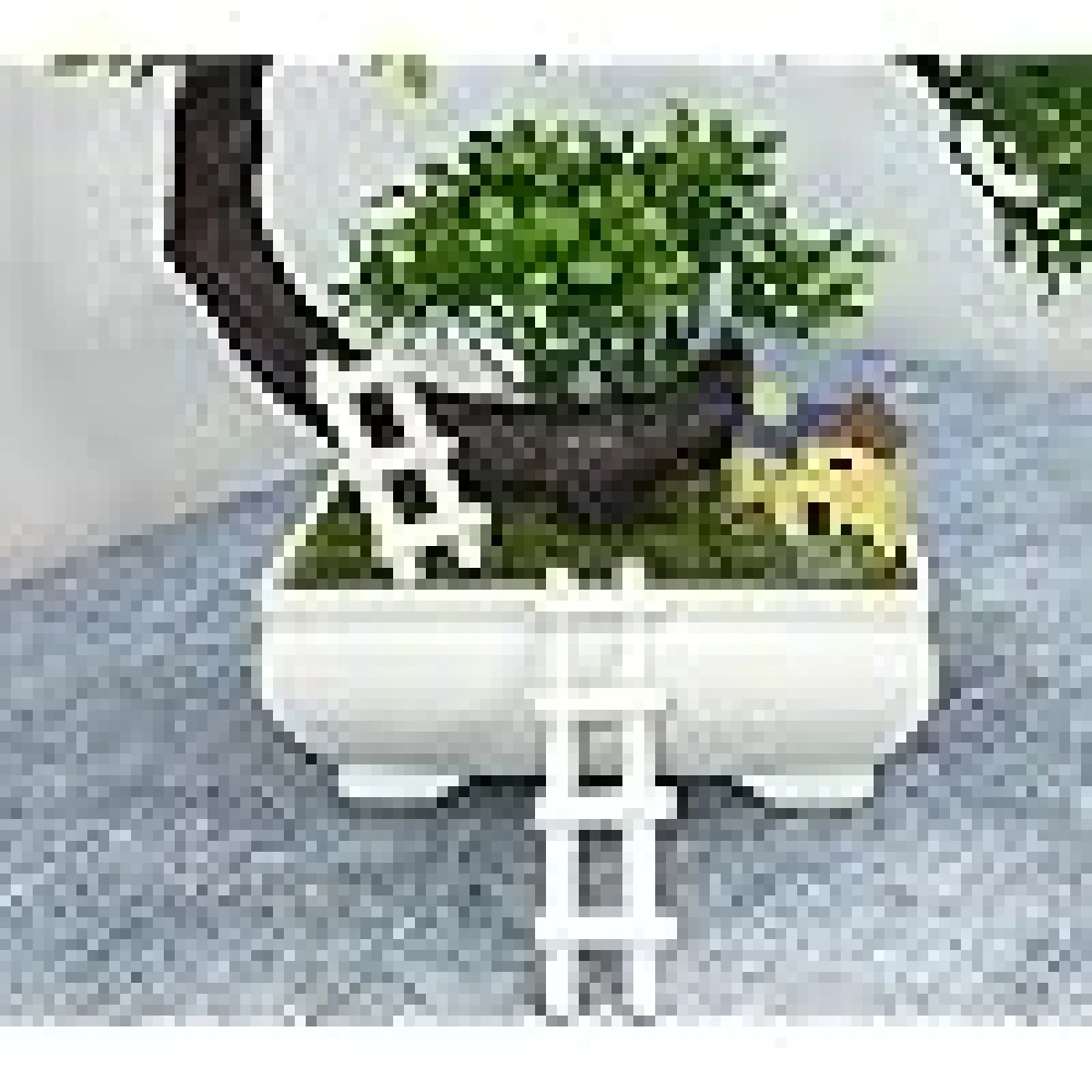GOLDFISH1 Artificial Bonsai Plant with House and 2 ladders