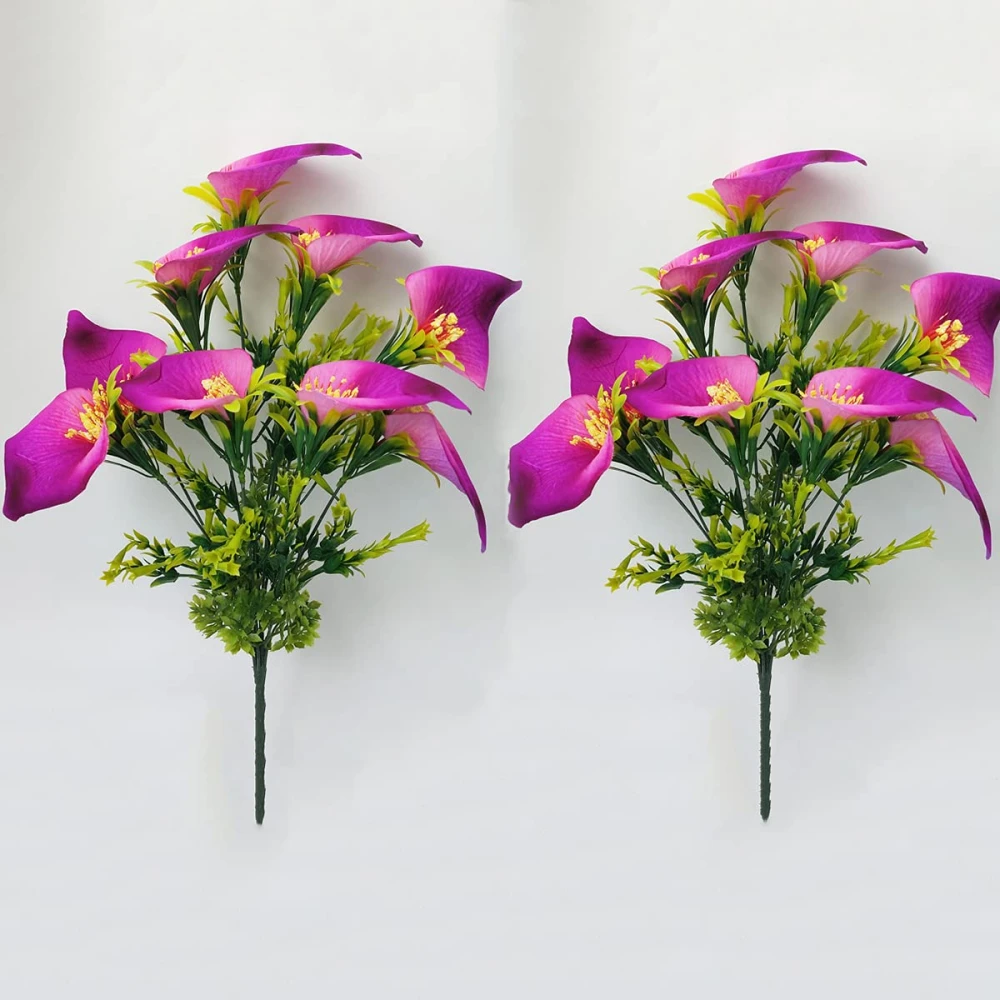Artificial Anthurium Bunch (18 Flowers) Pack of 2