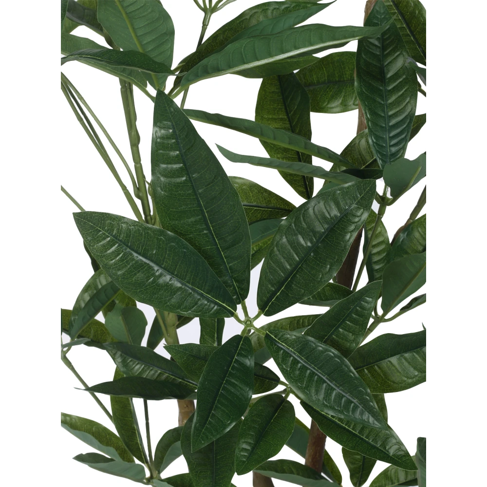 Artificial Plant  51inch Artificial Real Touch Pachira Plants With Black Pot|Home Decor,Office Decor Perfect Housewarming Gift,Set of 1