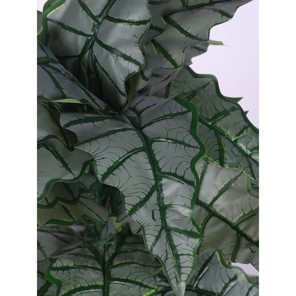 Artificial Plant 33inch Artificial Plants Happy Philo Plants With Black Pot |Home Decor,Office Decor Perfect decor Gift,Set of 1