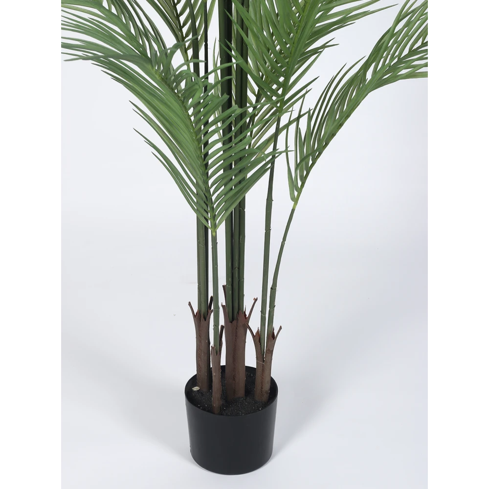 Artificial Plant 29inch Artificial Real Touch Areca Plants With Black Pot|Home Decor,Office Decor Perfect Housewarming Gift,Set of 1