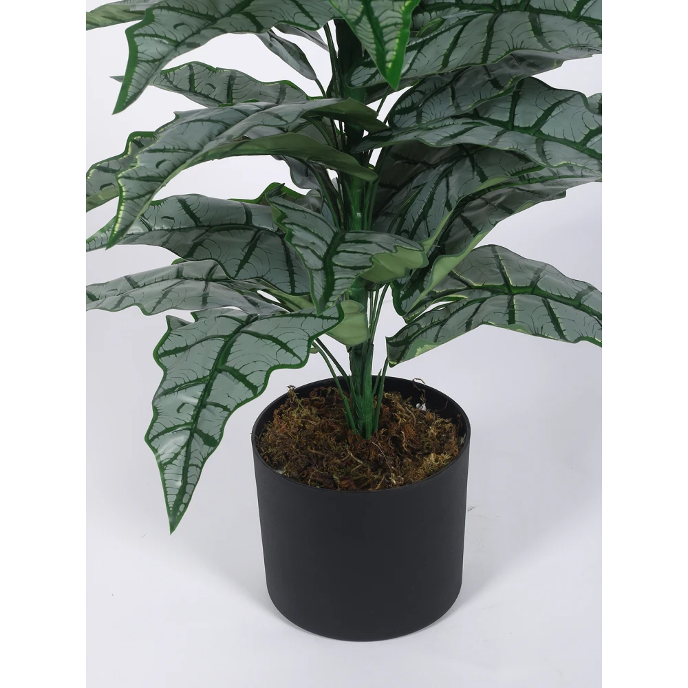 Artificial Plant 33inch Artificial Plants Happy Philo Plants With Black Pot |Home Decor,Office Decor Perfect decor Gift,Set of 1